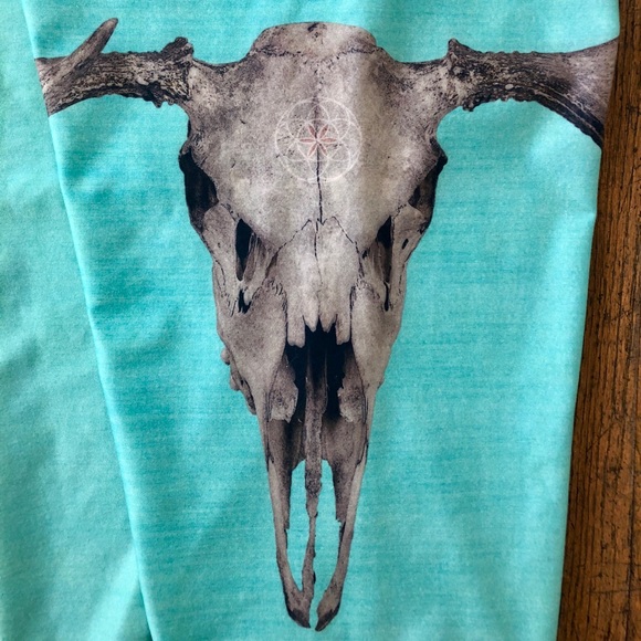 Teeki “Deer Medicine Goddess Capri Teal” - Picture 3 of 4